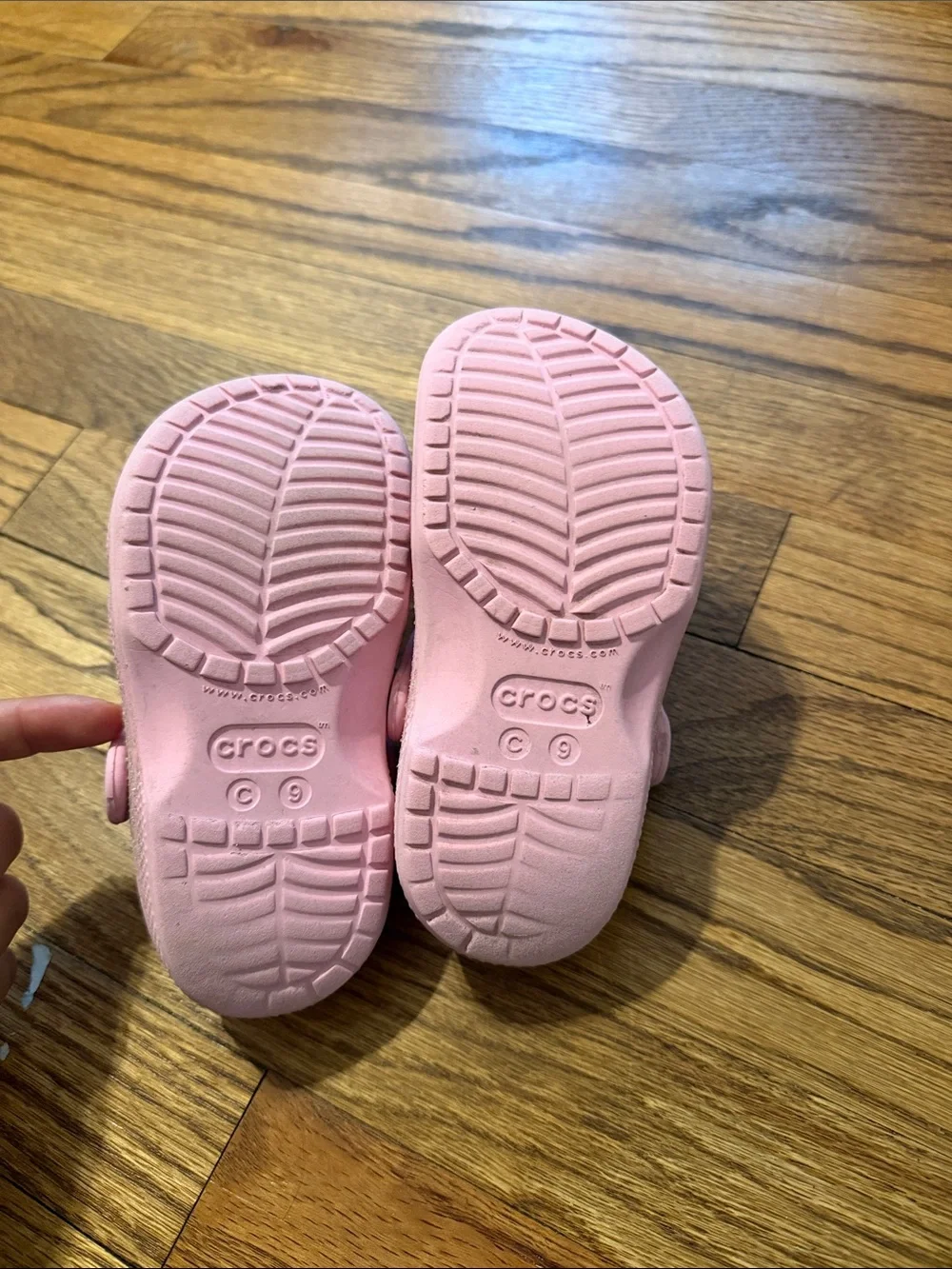 CROCS Kids Pink Classic Clog with Heel Strap